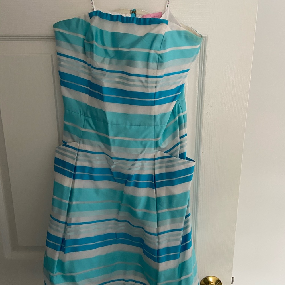 Lilly Pulitzer Striped Strapless Dress